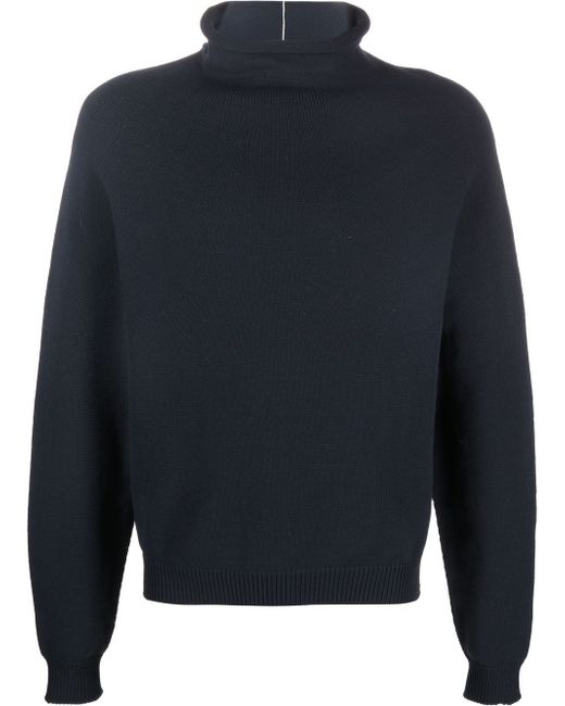 There Was One mock-neck fine knit jumper