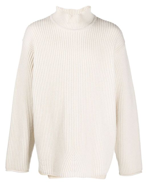 There Was One mock-neck ribbed jumper