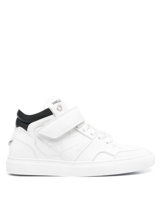 Zadig & Voltaire logo-print touch-strap sneakers