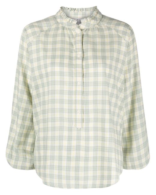 Woolrich checked cotton blouse