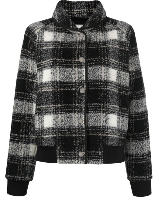 Woolrich Gentry check-print bomber jacket