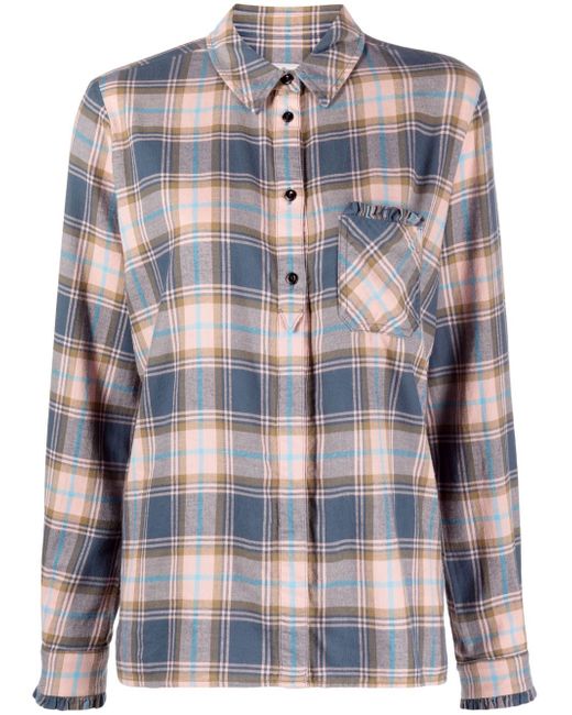 Woolrich checked long-sleeve shirt
