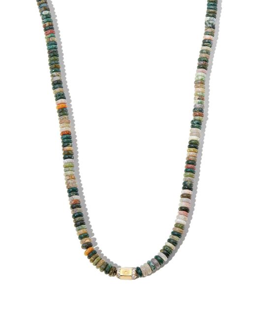 Luis Morais 14kt yellow diamond and gemstone beaded necklace