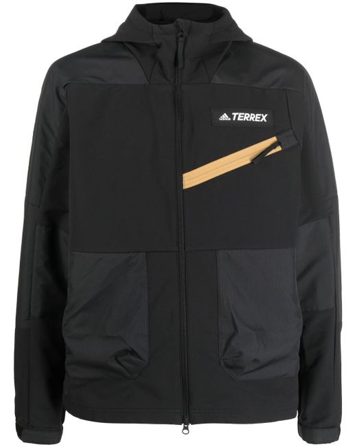 Adidas logo-print Terrex hooded jacket