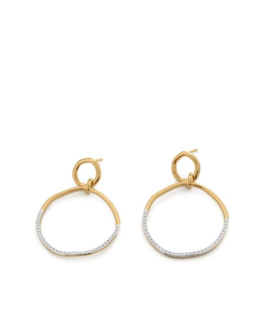 Monica Vinader Riva diamond earrings