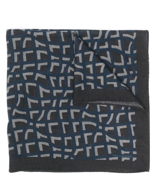 Tagliatore geometric-print wool-cashmere foulard