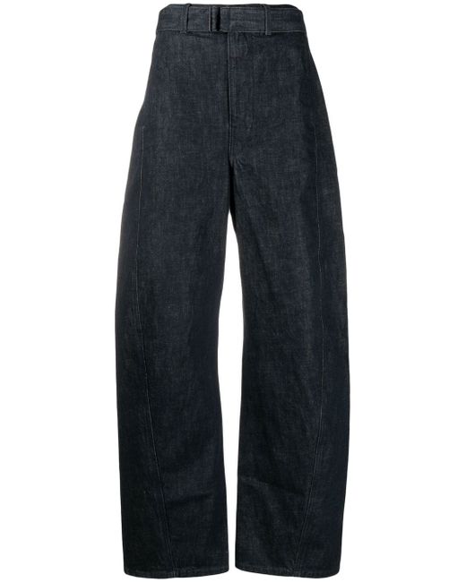 Lemaire belted straight-leg trousers