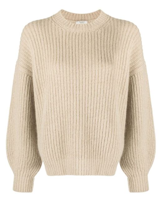 Peserico crew-neck cable-knit jumper