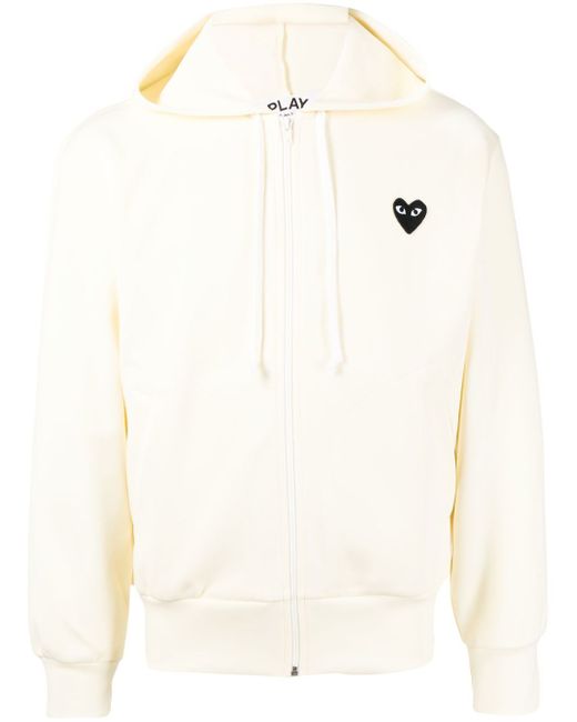 Comme Des Garçons Play logo-print zip-up hoodie