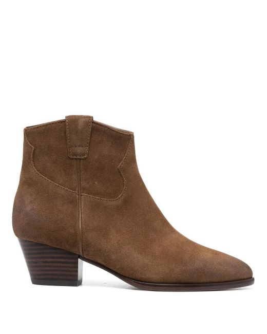 Ash pointed-toe suede ankle boots
