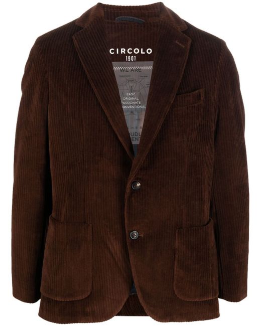 Circolo 1901 single-breasted corduroy blazer