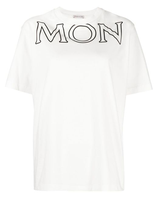 Moncler logo-print oversize T-shirt