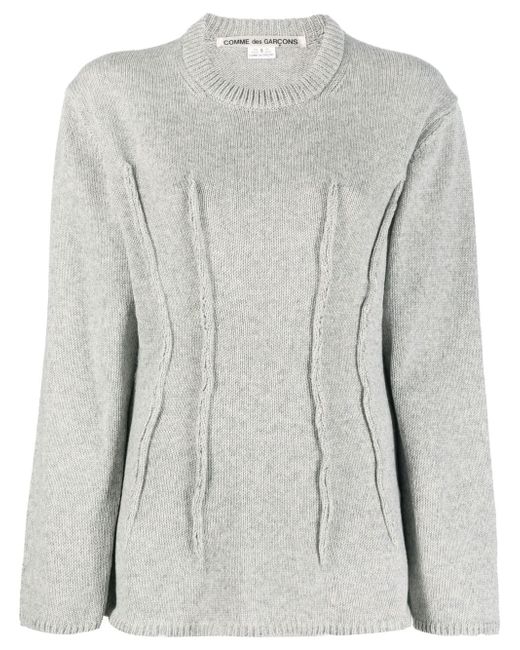 Comme Des Garçons exposed-seam wool jumper