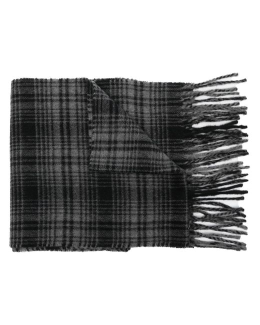 Woolrich check-print cashmere scarf
