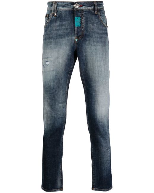 Philipp Plein stonewashed skinny-cut jeans