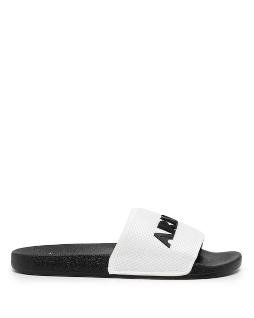 Armani Exchange debossed-logo open toe sandals