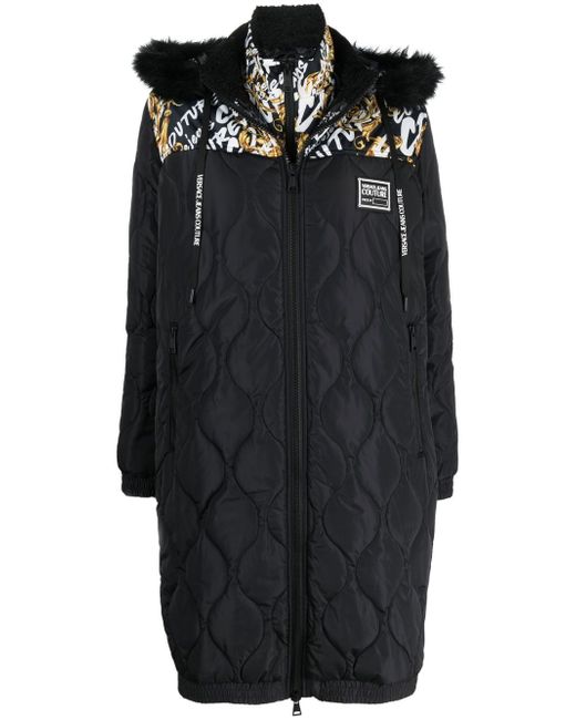 Versace Jeans Couture graphic-print quilted coat