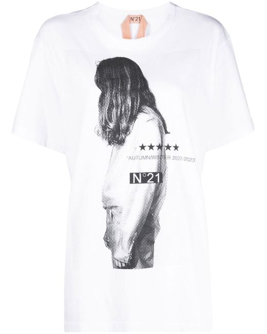 N.21 graphic-print short-sleeved T-shirt