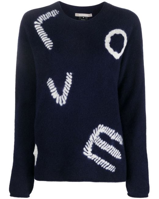 Suzusan intarsia-knit cashmere jumper