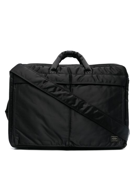 Porter-Yoshida & Co. logo-patch zipped briefcase