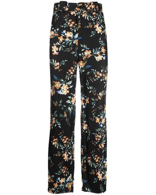 Erdem floral-print tailored trousers