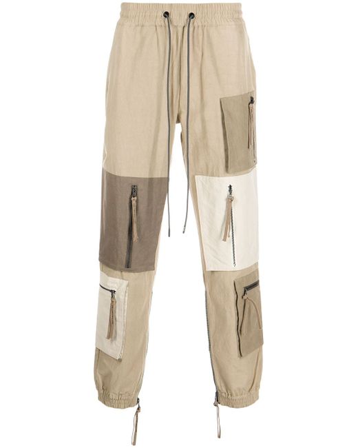 Mostly Heard Rarely Seen patchwork zip-pocket trousers