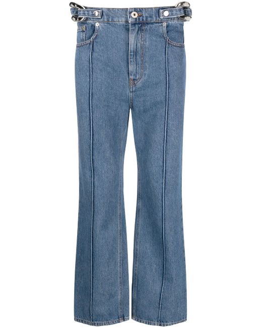 J.W.Anderson chain-link detailed straight-leg jeans