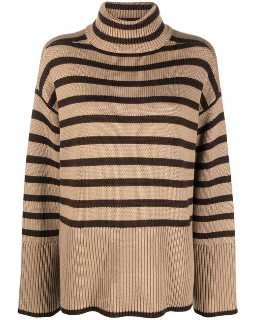 Totême Signature striped oversized jumper