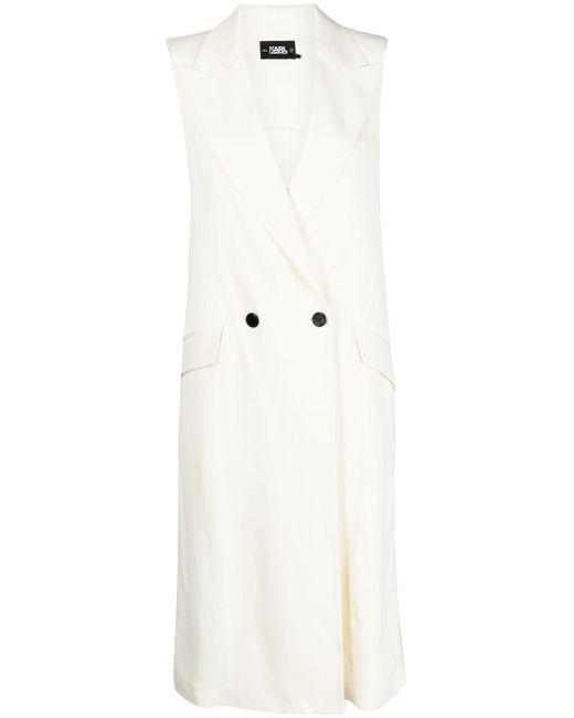 Karl Lagerfeld tailored longline waistcoat
