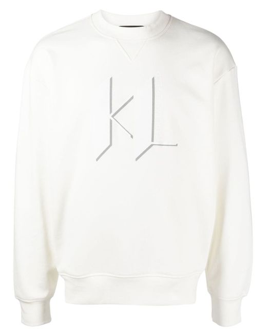 Karl Lagerfeld logo-print cotton sweatshirt