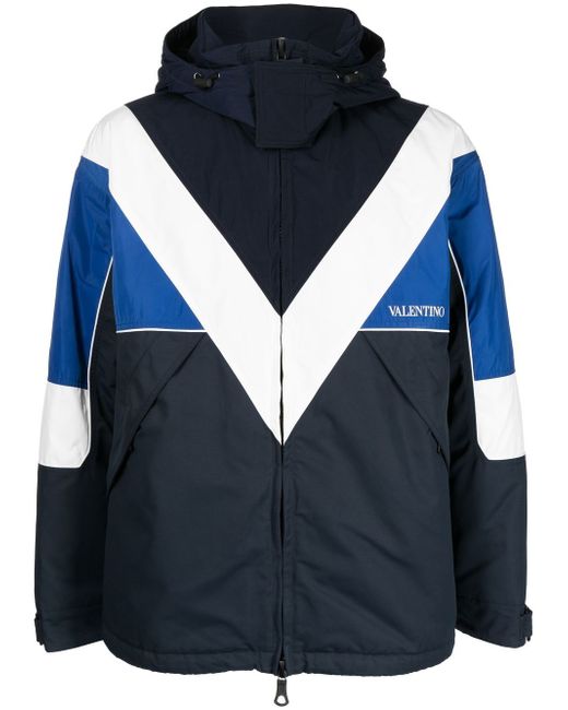Valentino logo-print zip-up jacket