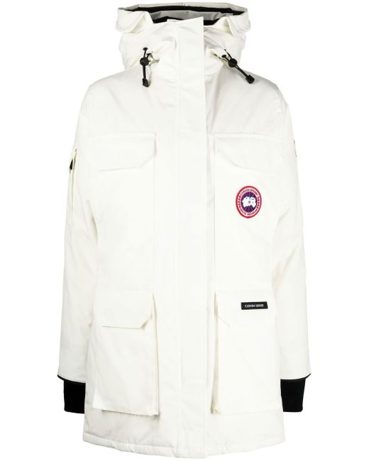Canada Goose logo-patch detail padded coat
