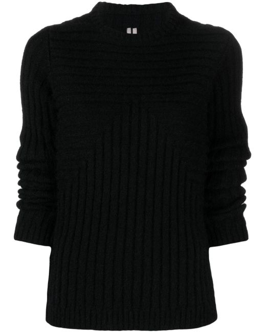 Rick Owens long-sleeve knitted top