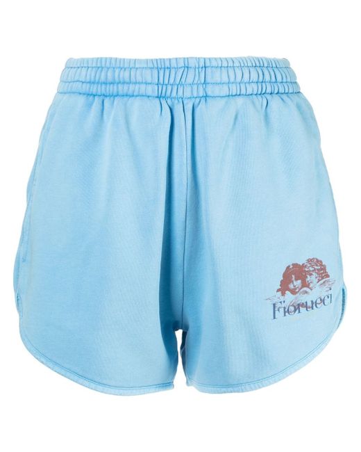 Fiorucci logo-print detail shorts
