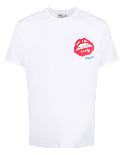 Fiorucci Lips logo-print T-shirt