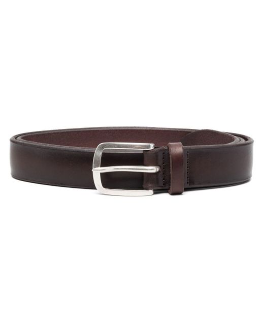 Orciani square-buckle leather belt