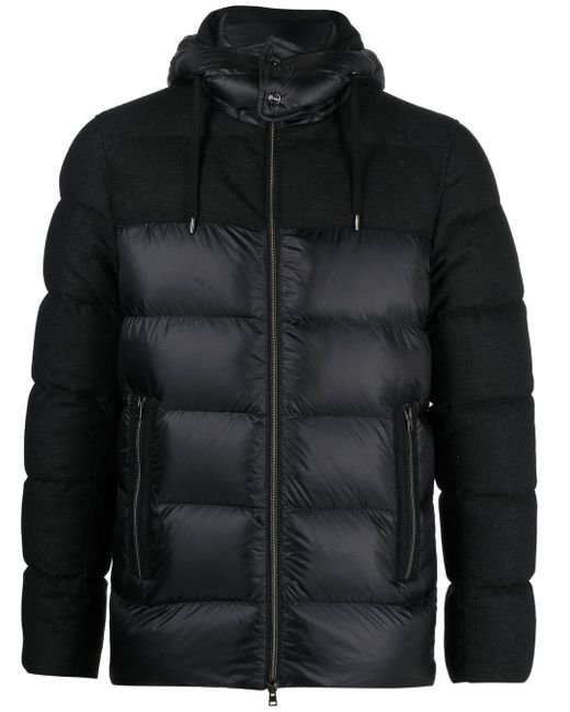 Herno drawstring-hooded padded coat