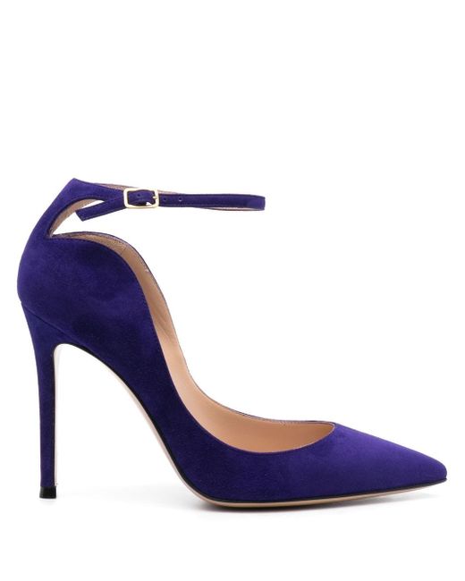 Gianvito Rossi pointed-toe ankle strap pumps