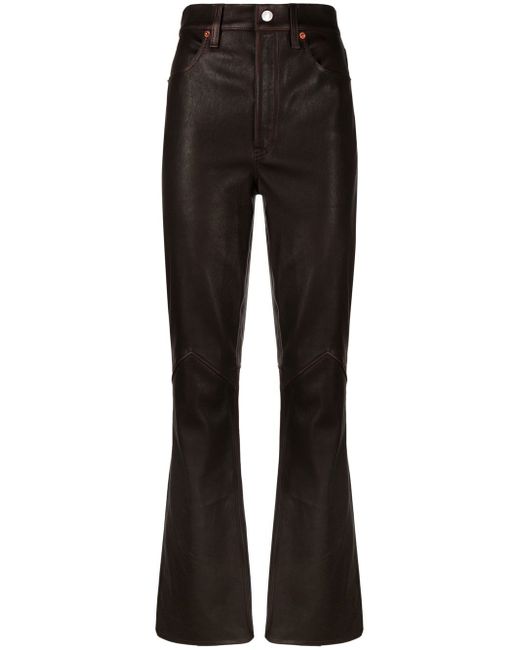 Re/Done high-waisted flared trousers
