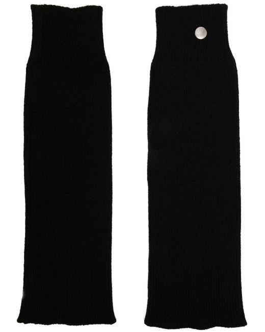 Rick Owens ribbed-knit arm warmers