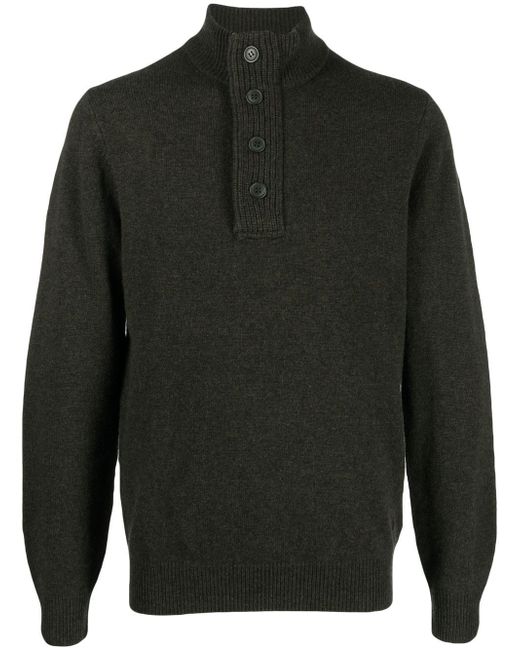 Barbour button-front pullover jumper