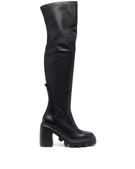 Vic Matiē Gear Heel 110mm thigh-high boots