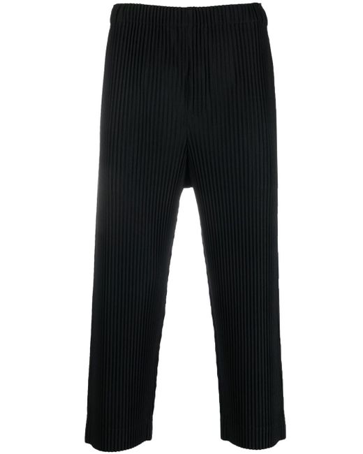 Homme Pliss Issey Miyake cropped pleated trousers