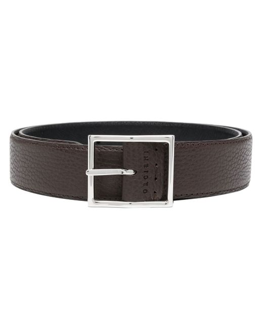 Orciani grained leather belt