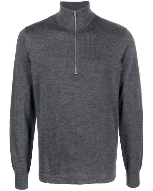 Norse Projects roll-neck half-zip jumper