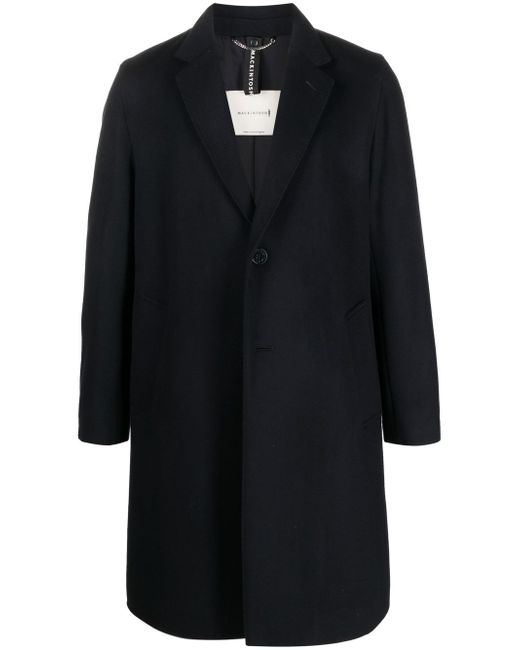 Mackintosh NEW STANLEY Navy Wool Cashmere Coat