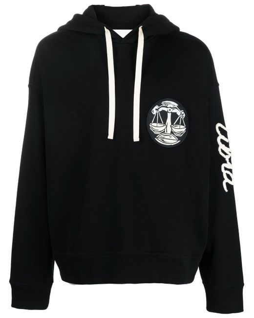 Jil Sander patch-detail pullover hoodie