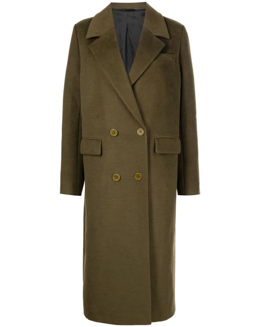 Apparis buttoned-up double-breasted coat