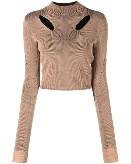Dion Lee cut-out detail long-sleeved jumper