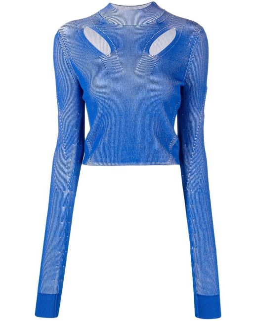 Dion Lee two-tone cut-out detail top